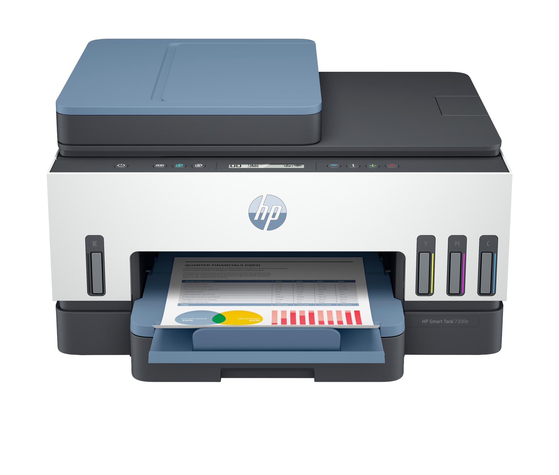 HP Smart Tank 7308 Sem fios All-in-One Cor Impressora, Up to 2 Years of ink included; Two-sided printing; Copier, Scanner, miniatura 8