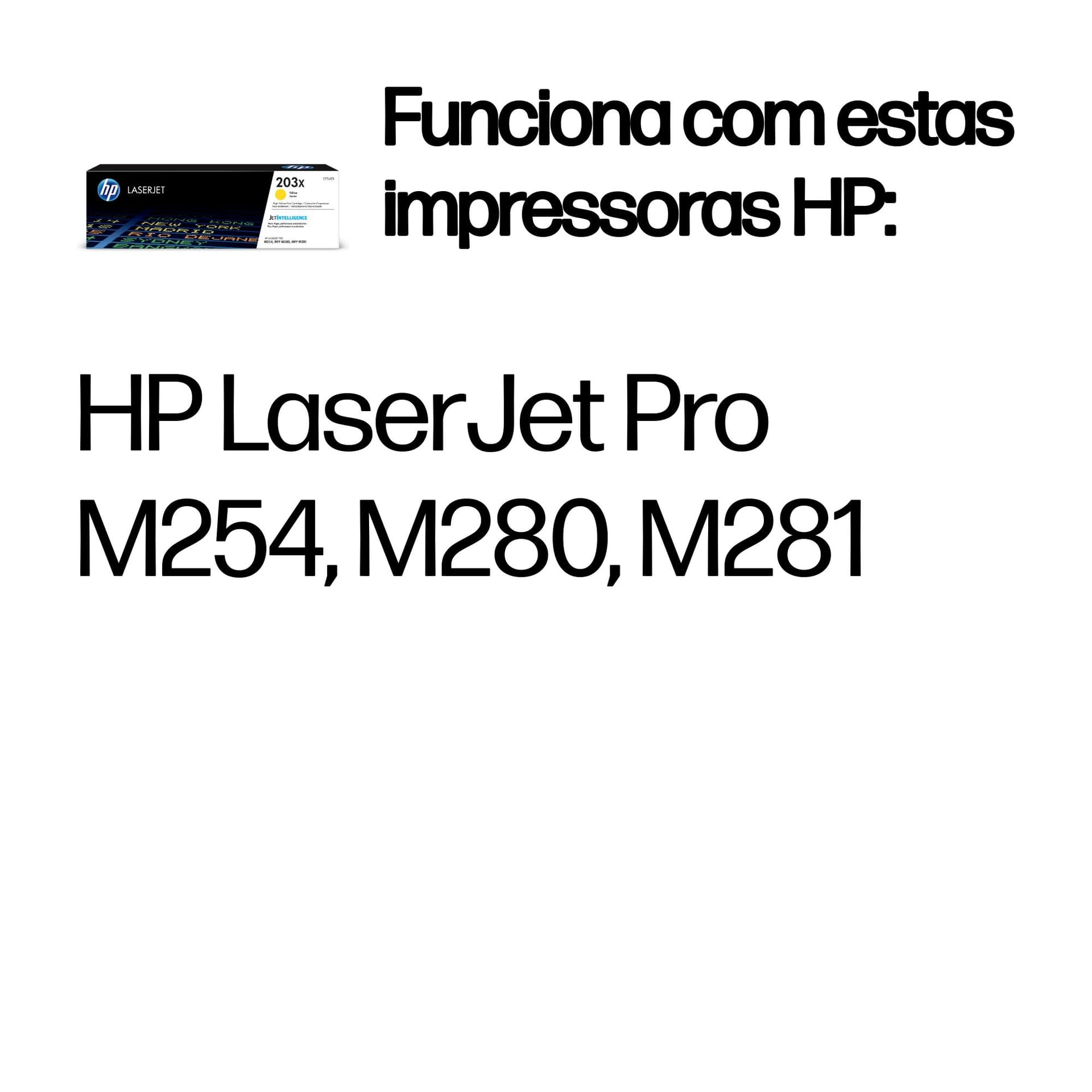 HP LaserJet Toner Original 203X Amarelo de elevado rendimento, miniatura 2