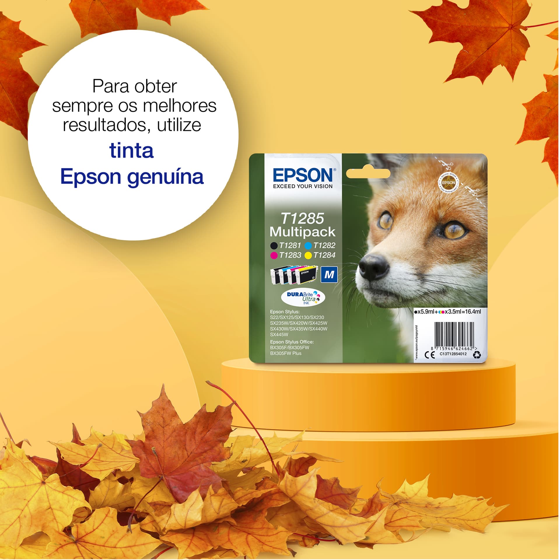 Epson Fox T1284 Conjunto individual amarelo DURABrite Ultra Raposa, miniatura 4