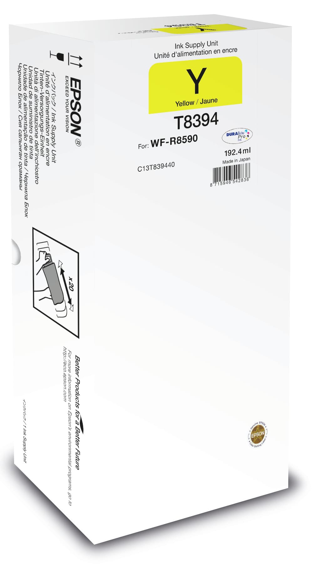 EPSON WorkForce Pro WF-R8590 Yellow XL Ink Supply Unit