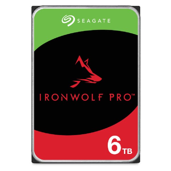SEAGATE Ironwolf PRO Enterprise NAS HDD 6TB 7200rpm 6Gb/s SATA 256MB cache 8.9cm 3.5inch 24x7 for NAS RAID Rackmount systems BLK