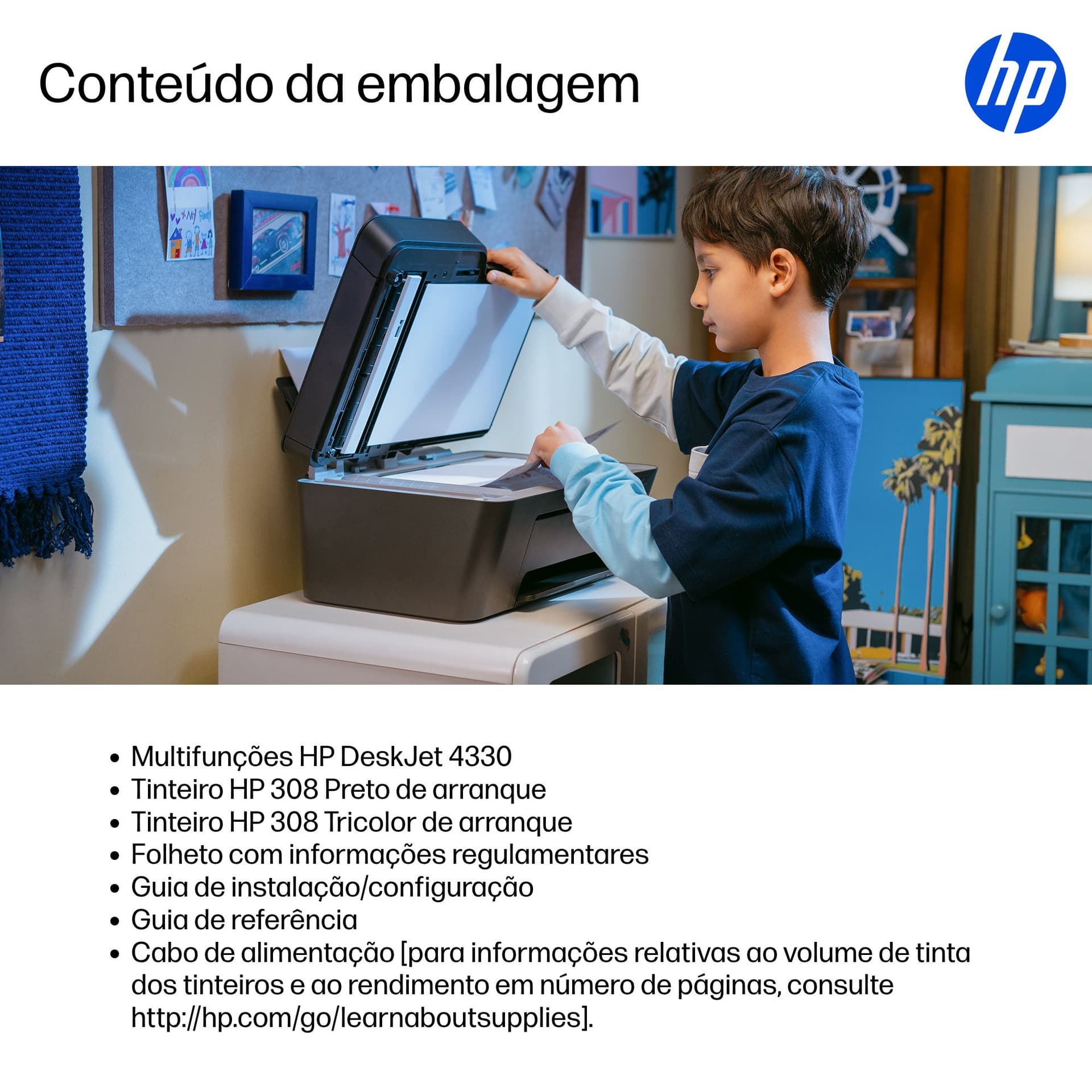 HP DeskJet 4330 Sem fios All-in-One Cor Impressora, Instant Ink., miniatura 5