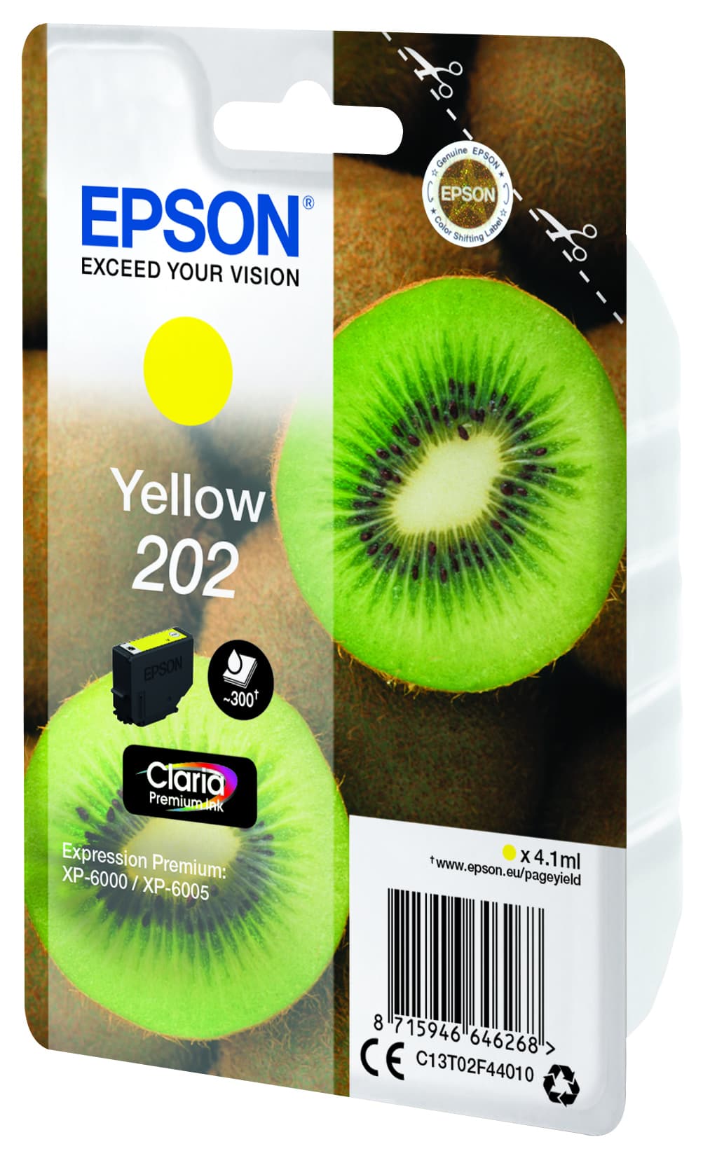 Epson Kiwi Singlepack Yellow 202 Claria Premium Ink, miniatura 7