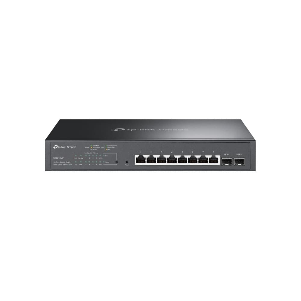 TP-LINK Omada 10-Port PoE+ Gigabit Smart Switch with 2 SFP Slots