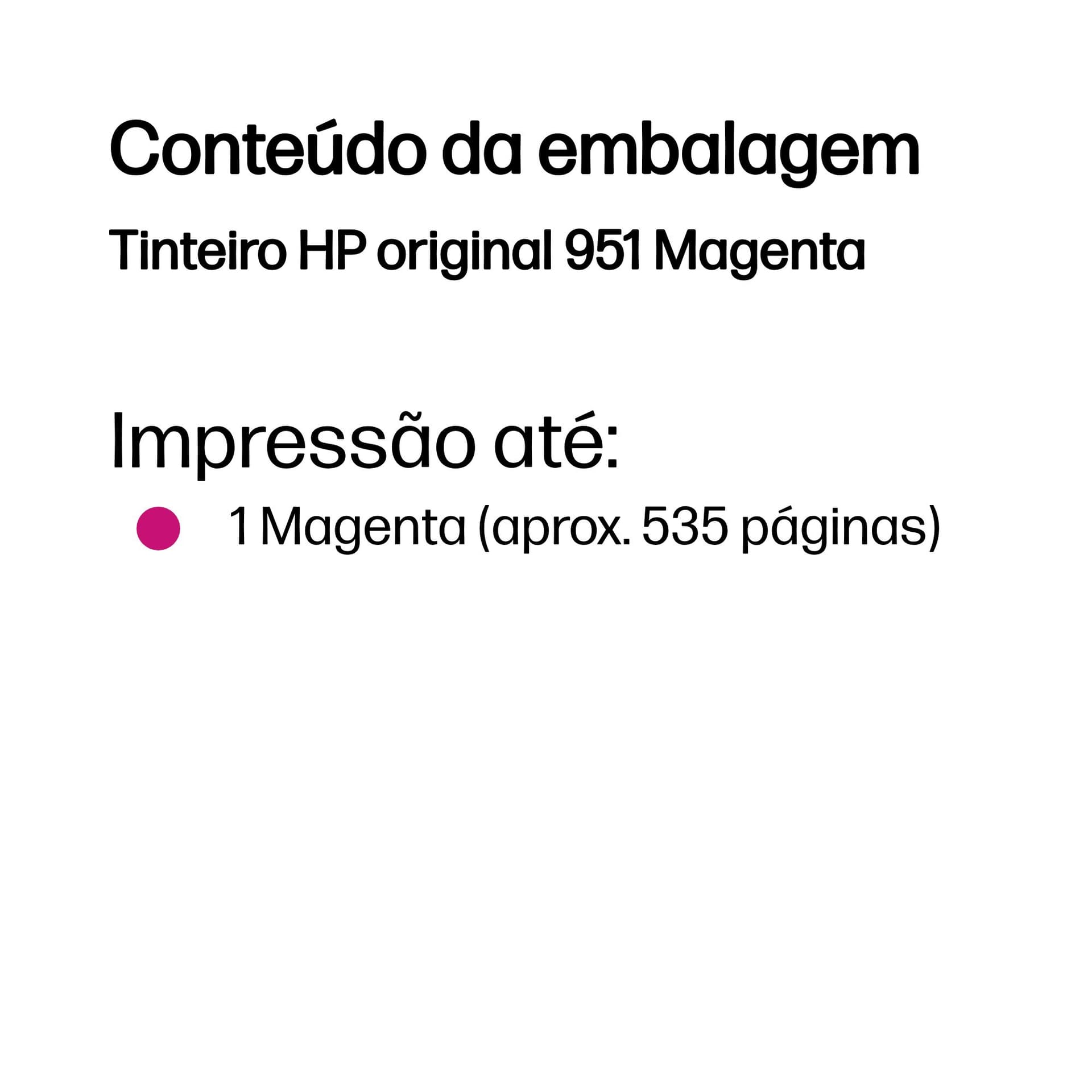 HP Tinteiro original 951 Magenta, miniatura 3