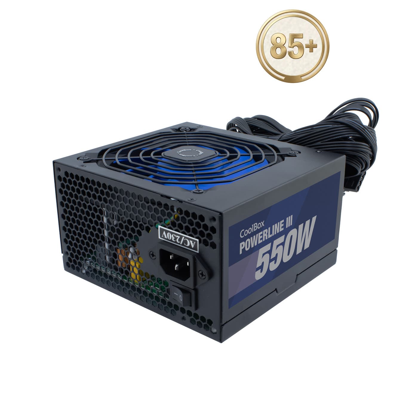 COOLBOX FONTE DE ALIMENTACION ATX POWERLINE III 550W 85 EFI