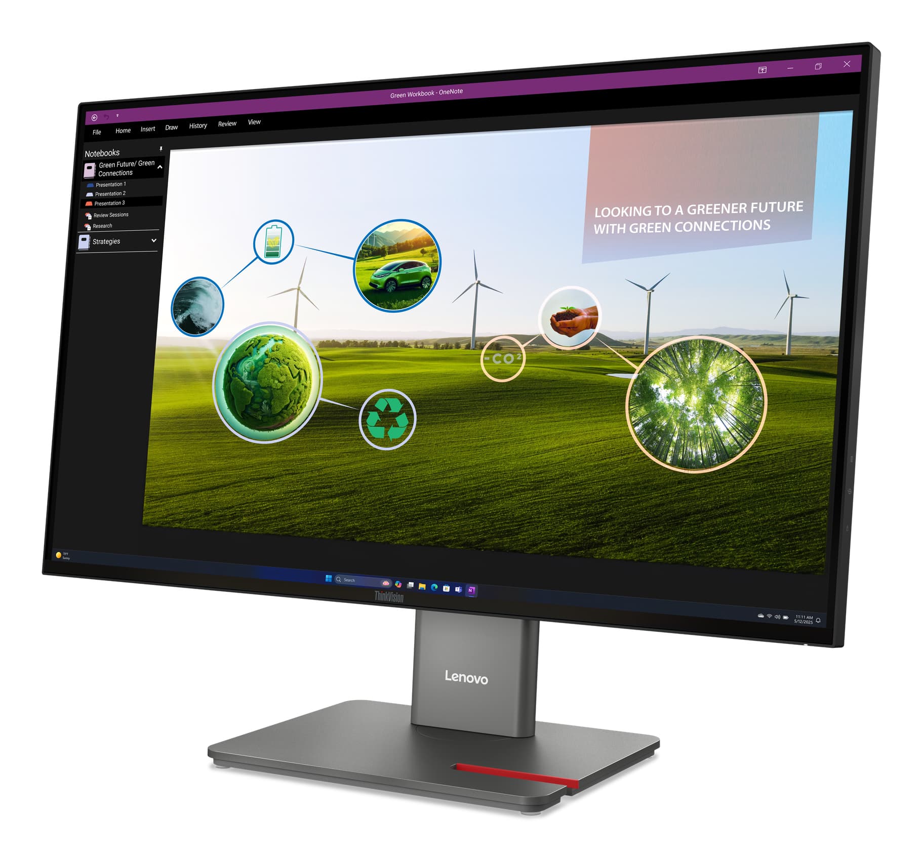 Lenovo ThinkVision P27Q-40 Monitor, miniatura 2