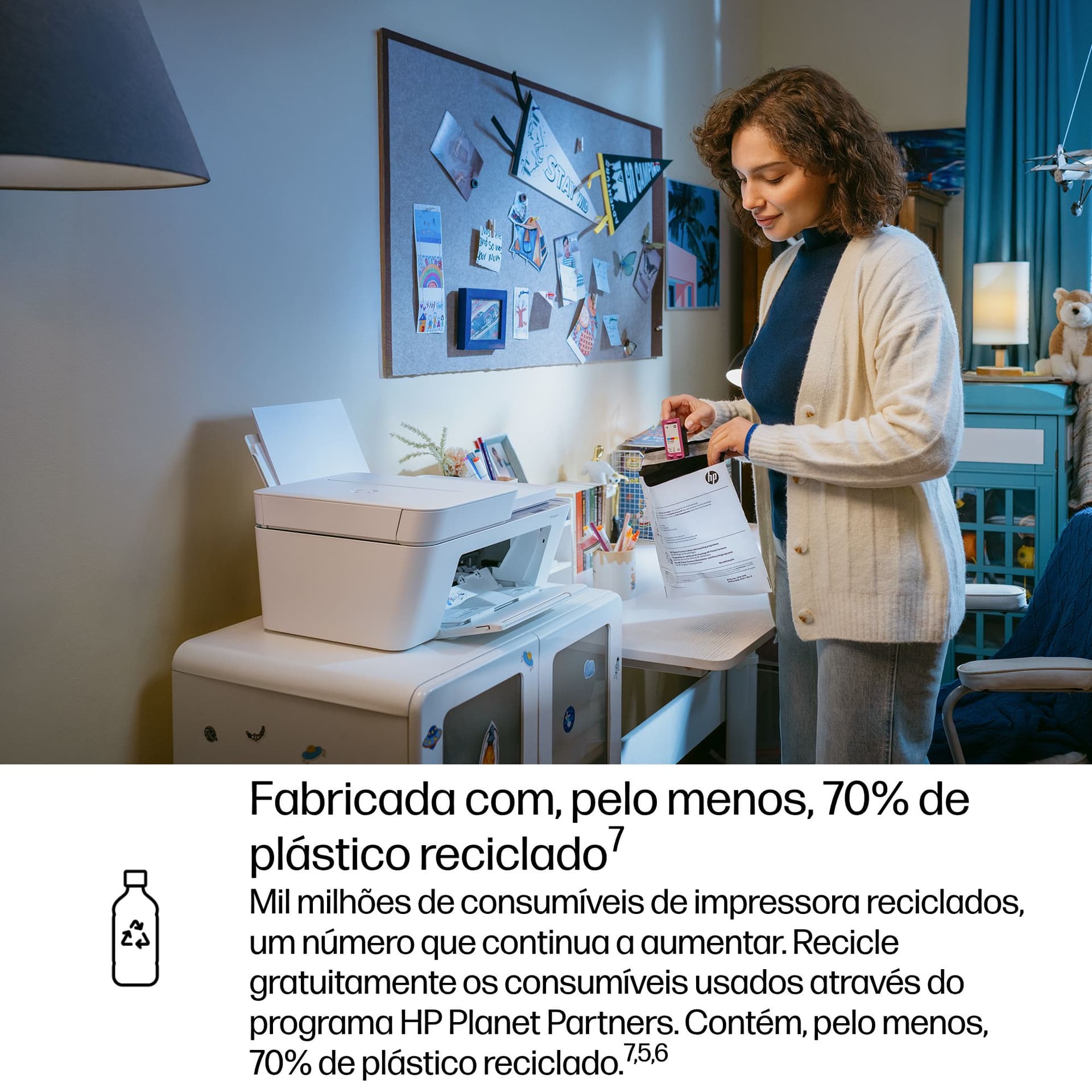 HP DeskJet 4322 Sem fios All-in-One Cor Impressora, miniatura 12
