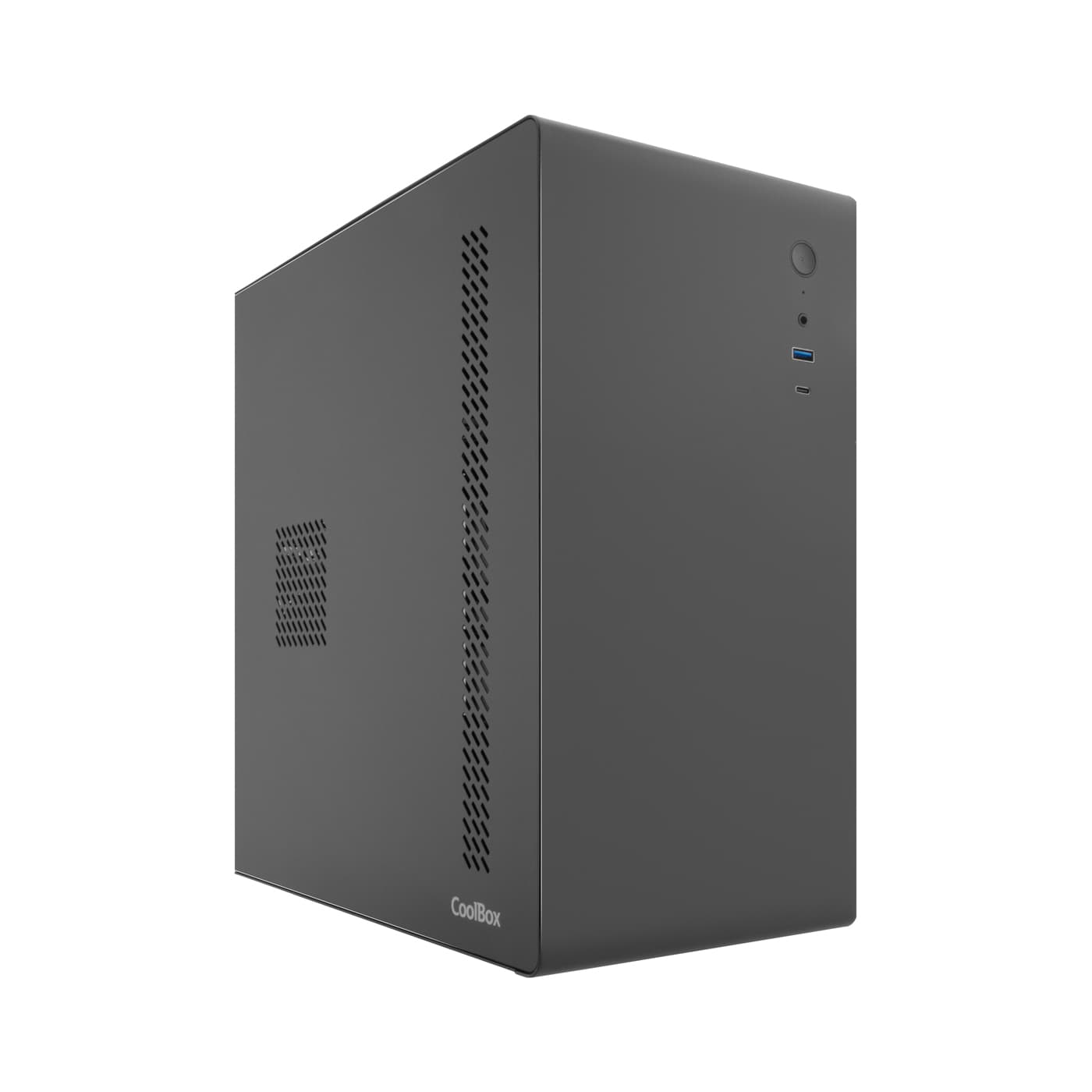 COOLBOX COO-PCM640C-0 MATX M640C USB-C 3.2 GEN1 FULL METAL CASE WITHOUT POWER SUPPLY + 1 90MM FAN