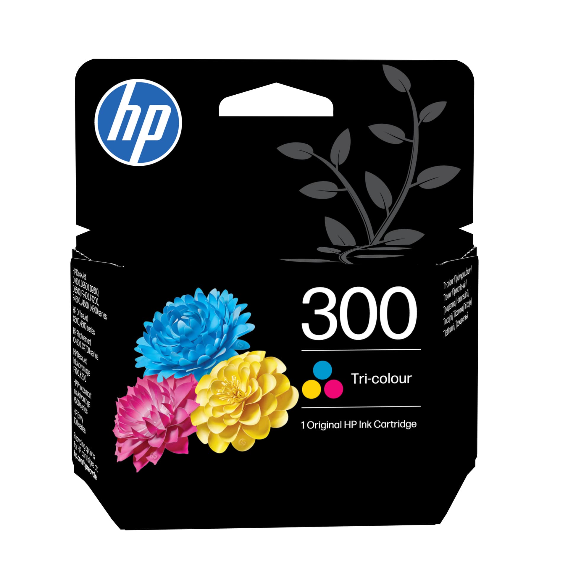 HP 300 original Ink cartridge CN637EE black and tri-colour standard capacity 2 x 4ml black: 200 pages colour: 165 pages 2-pack