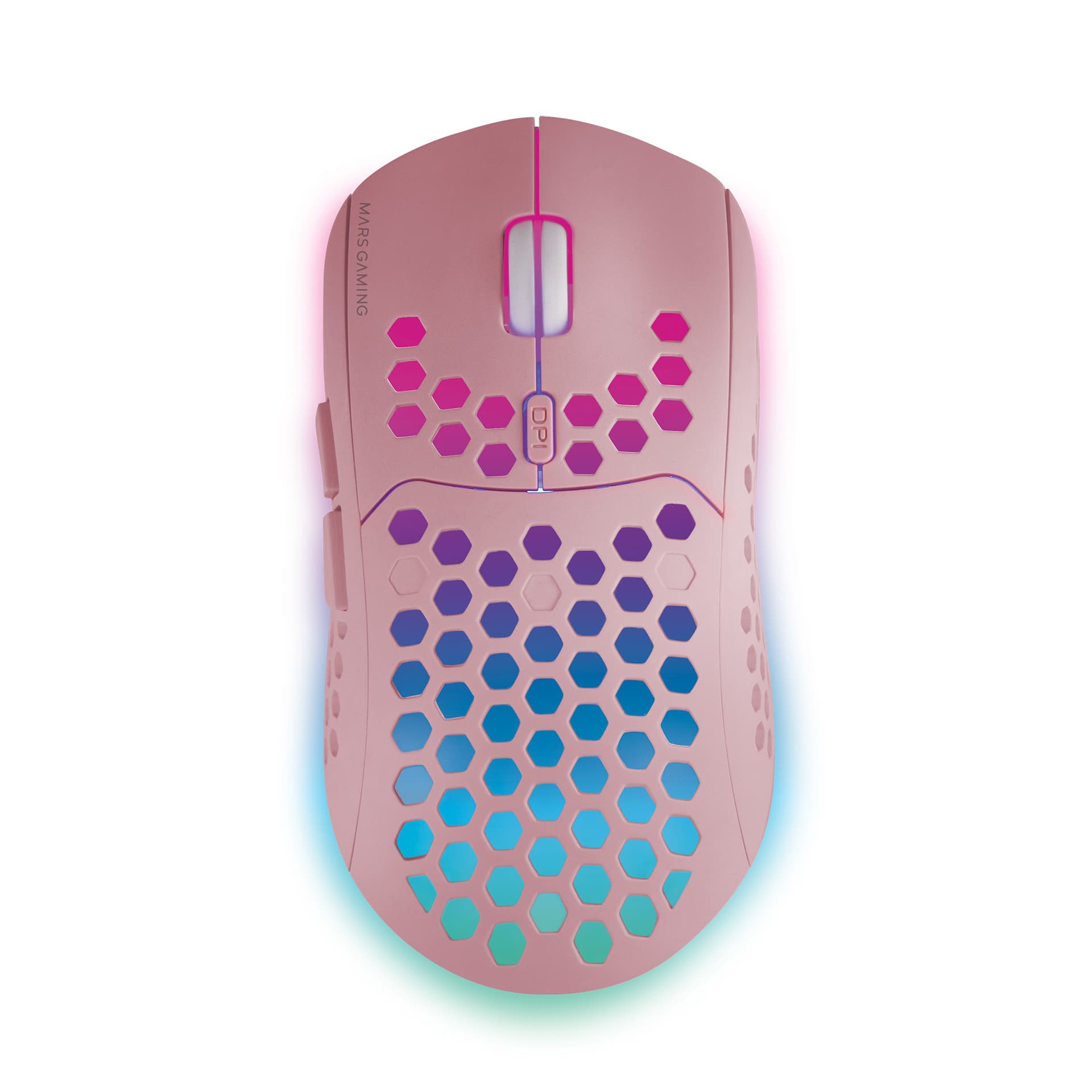 MARS GAMING MMW3 WIRELESS MOUSE, 79G ULTRA-LIGHT, RECHARGEABLE BATTERY, PINK