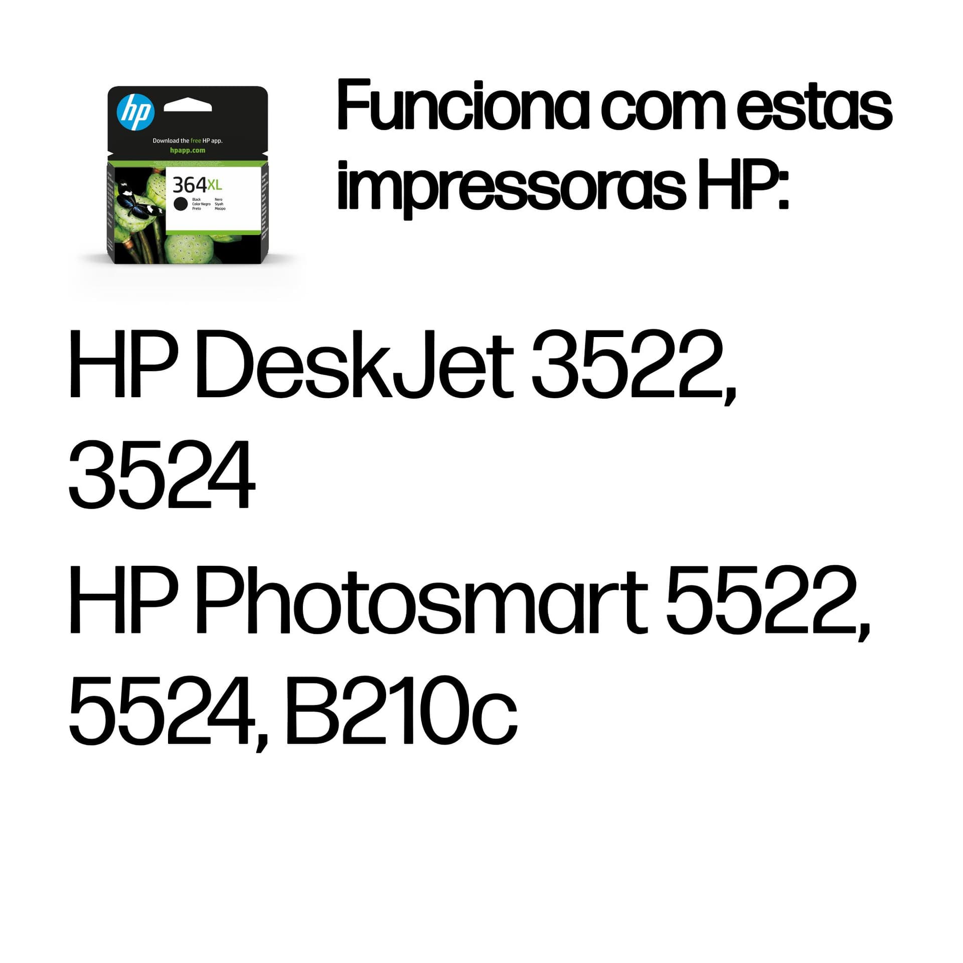 HP Tinteiro Original 364XL Preto de elevado rendimento, miniatura 2