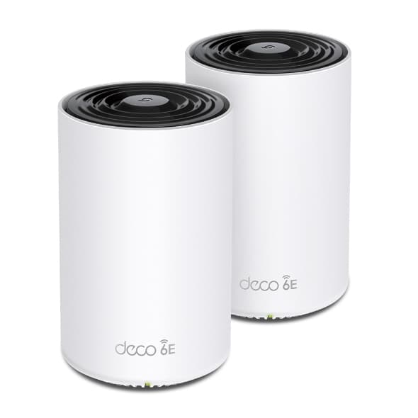 TP-LINK AXE5400 Whole Home Mesh Wi-Fi 6E System Tri-Band 574Mbps at 2.4GHz + 2402Mbps at 5GHz + 2402Mbps at 6GHz 4xInternal Antennas