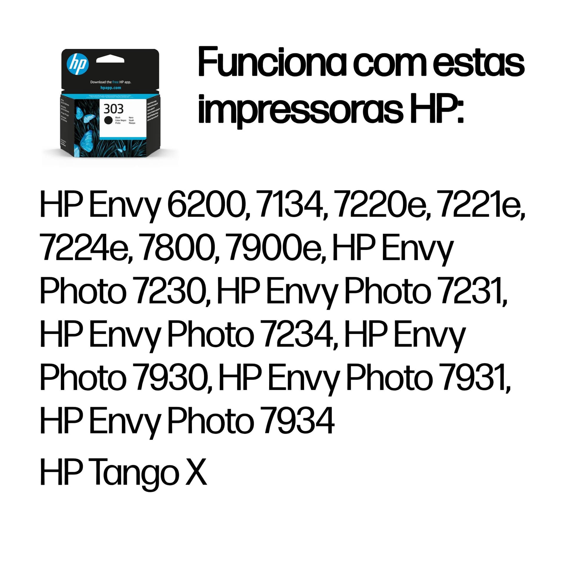 HP Tinteiro Original 303 (Preto), miniatura 2