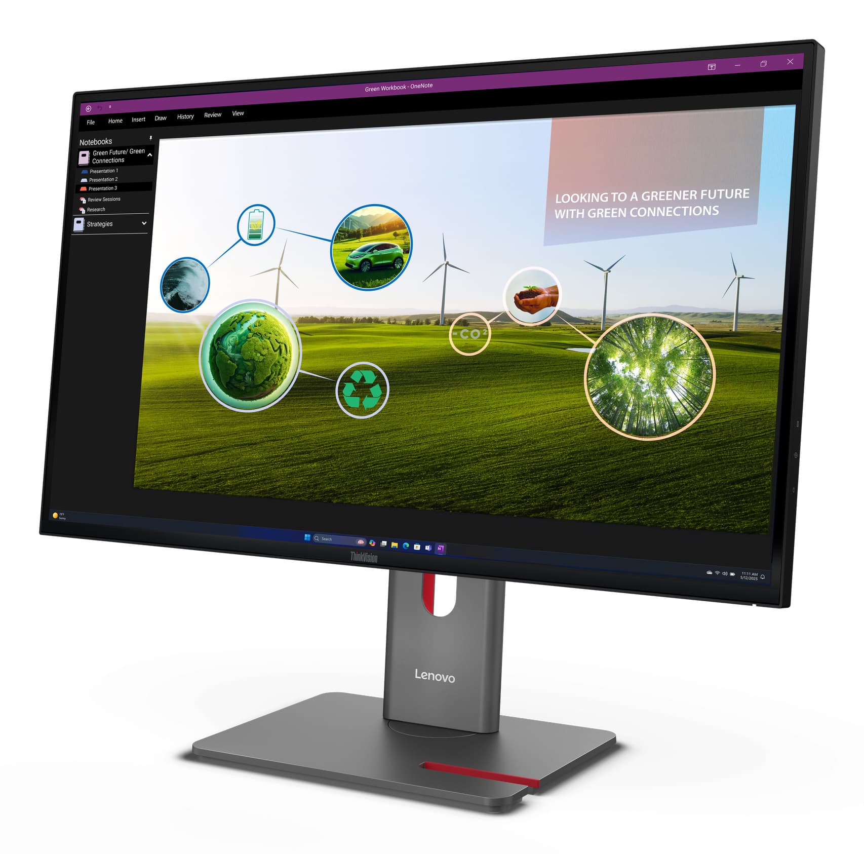 Lenovo ThinkVision P27Q-40 Monitor, miniatura 4