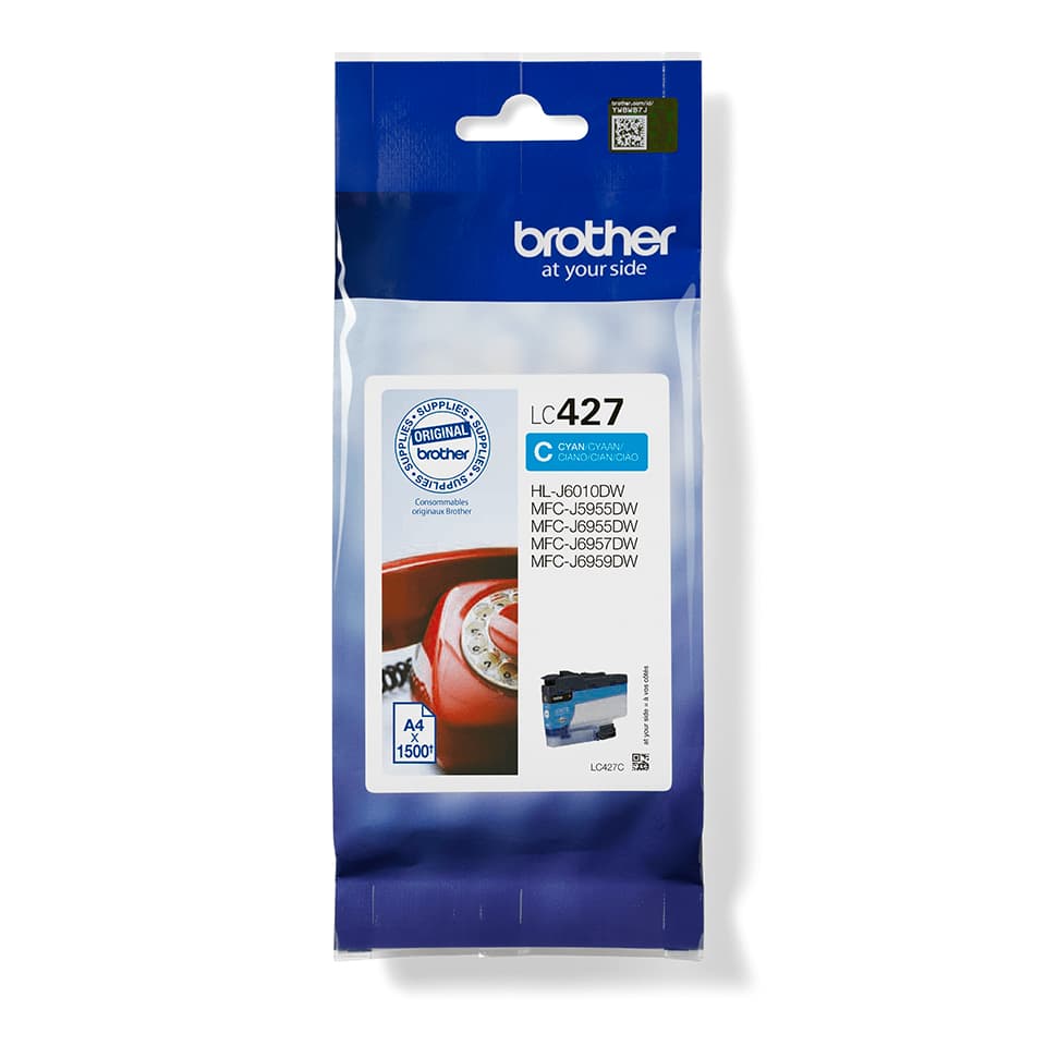 BROTHER LC427C Cyan Ink Cartridge 1500 Pages