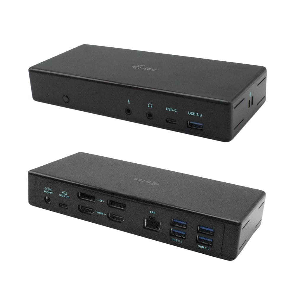 I-TEC USB-C Quattro Display Docking Station 2xDP 2xHDMI 1xGLAN 5xUSB 3.0 1xUSB-C-Data 1xAudio 1xMic 85W PD KL