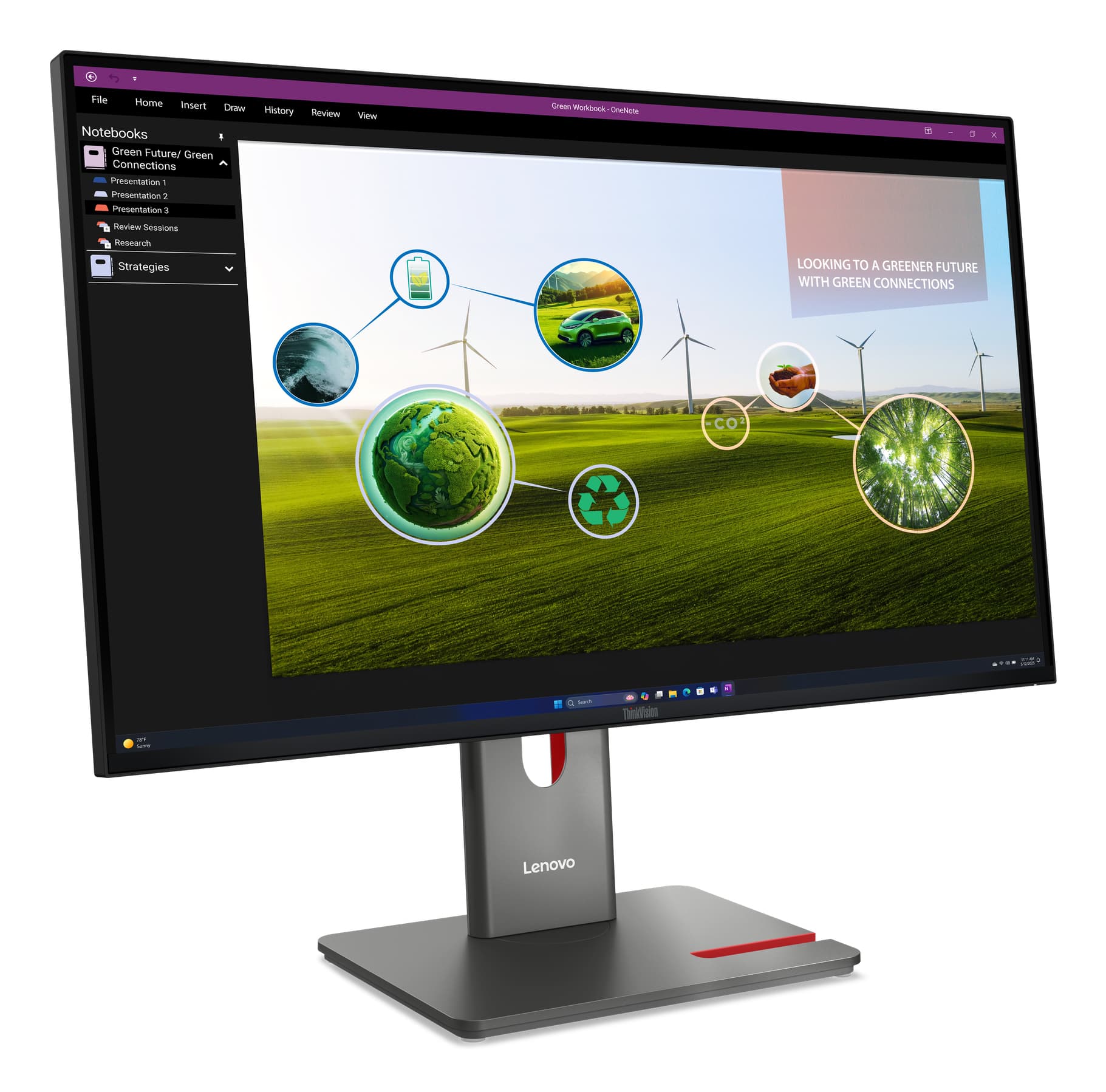 Lenovo ThinkVision P27Q-40 Monitor, miniatura 3