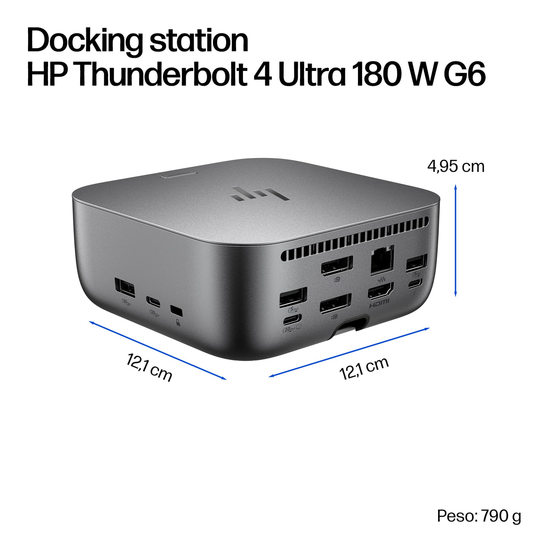 HP Docking station Thunderbolt 4 Ultra 180 W G6 — miniatura 6