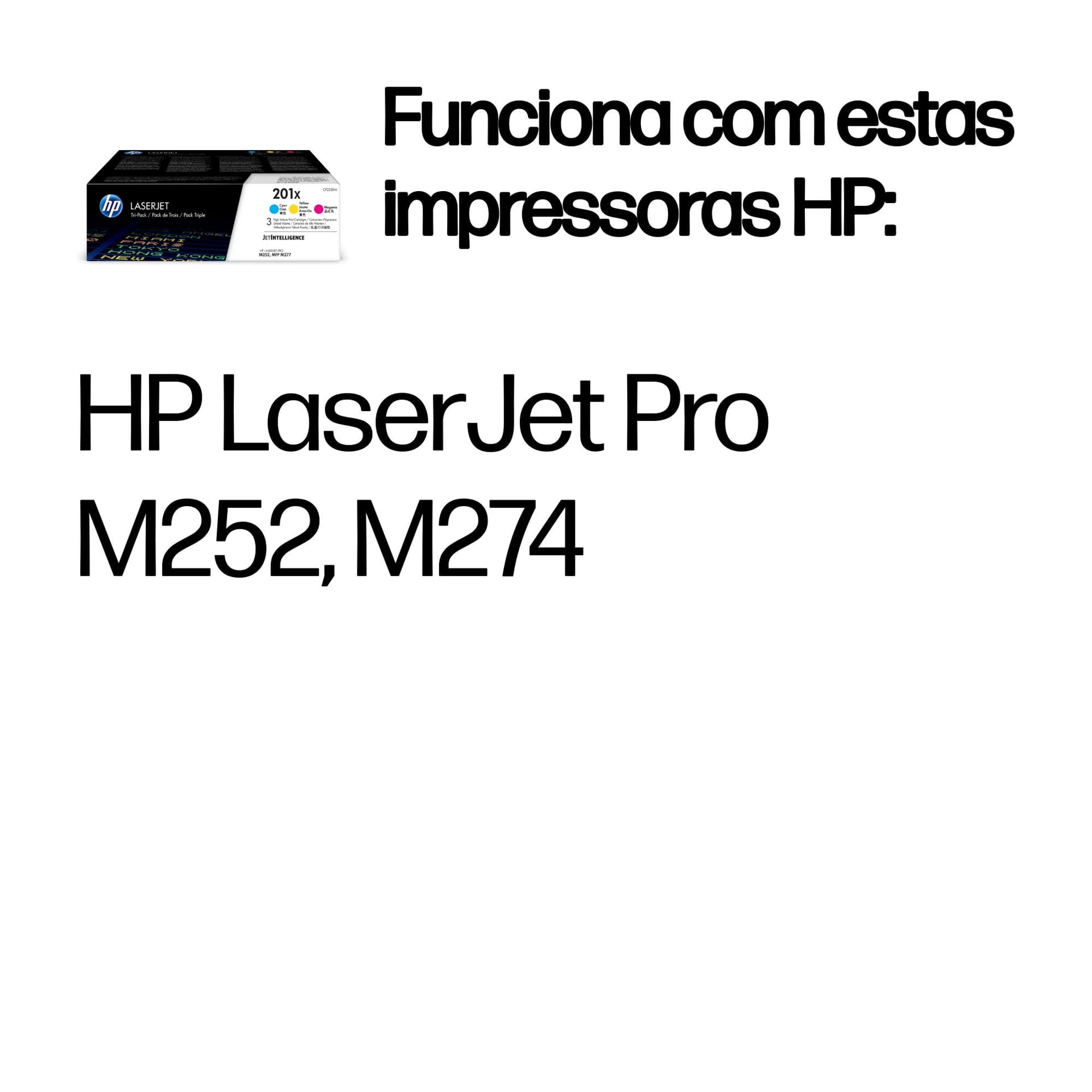 HP Conjunto de 3 Toners LaserJet Originais 201X Ciano/Magenta/Amarelo de Elevado Rendimento, miniatura 2