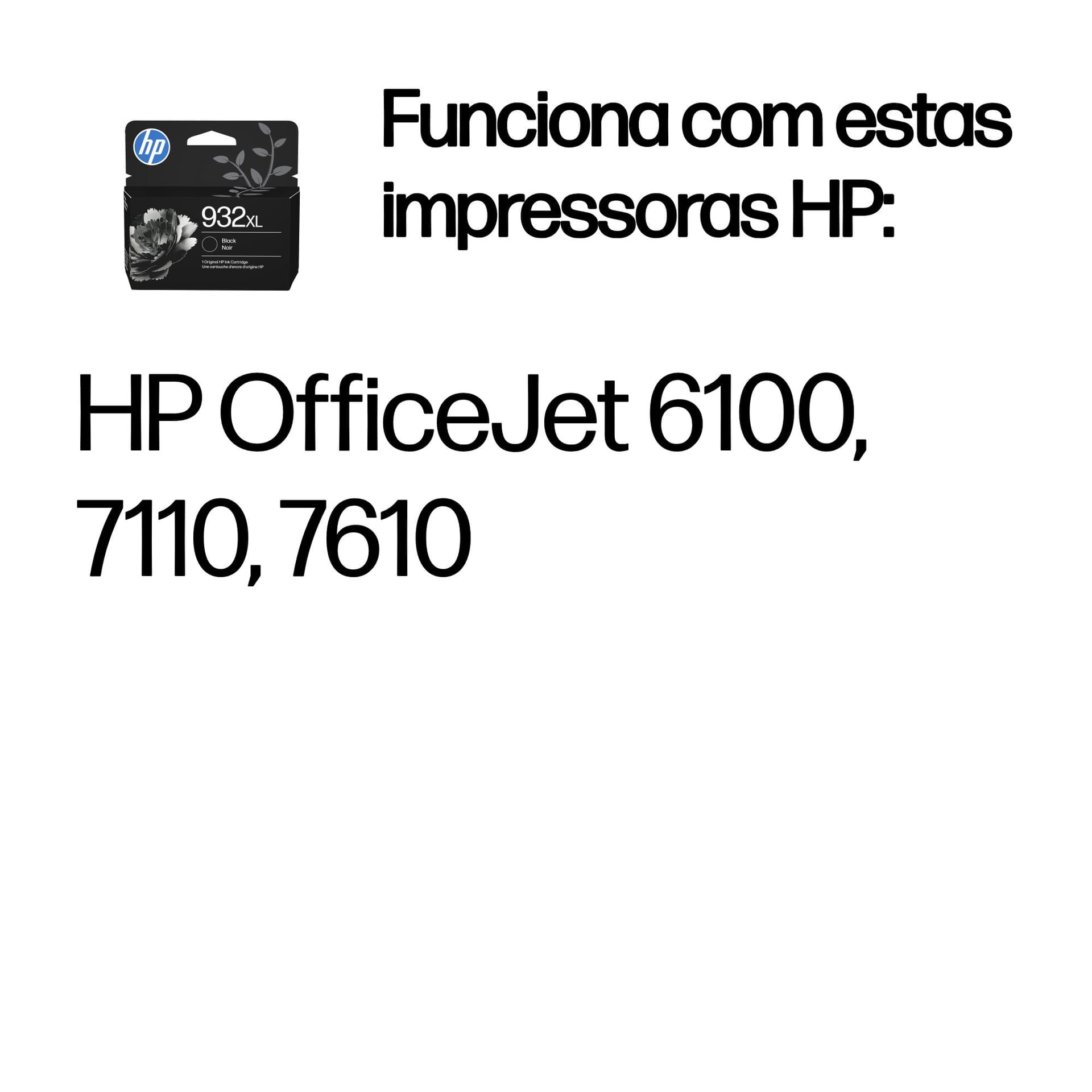 HP Tinteiro Original 932XL Preto de elevado rendimento, miniatura 2