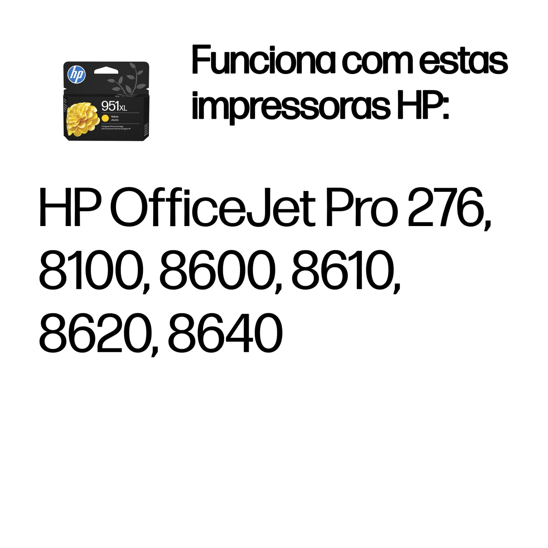 HP Tinteiro Original 951XL Amarelo de elevado rendimento, miniatura 2