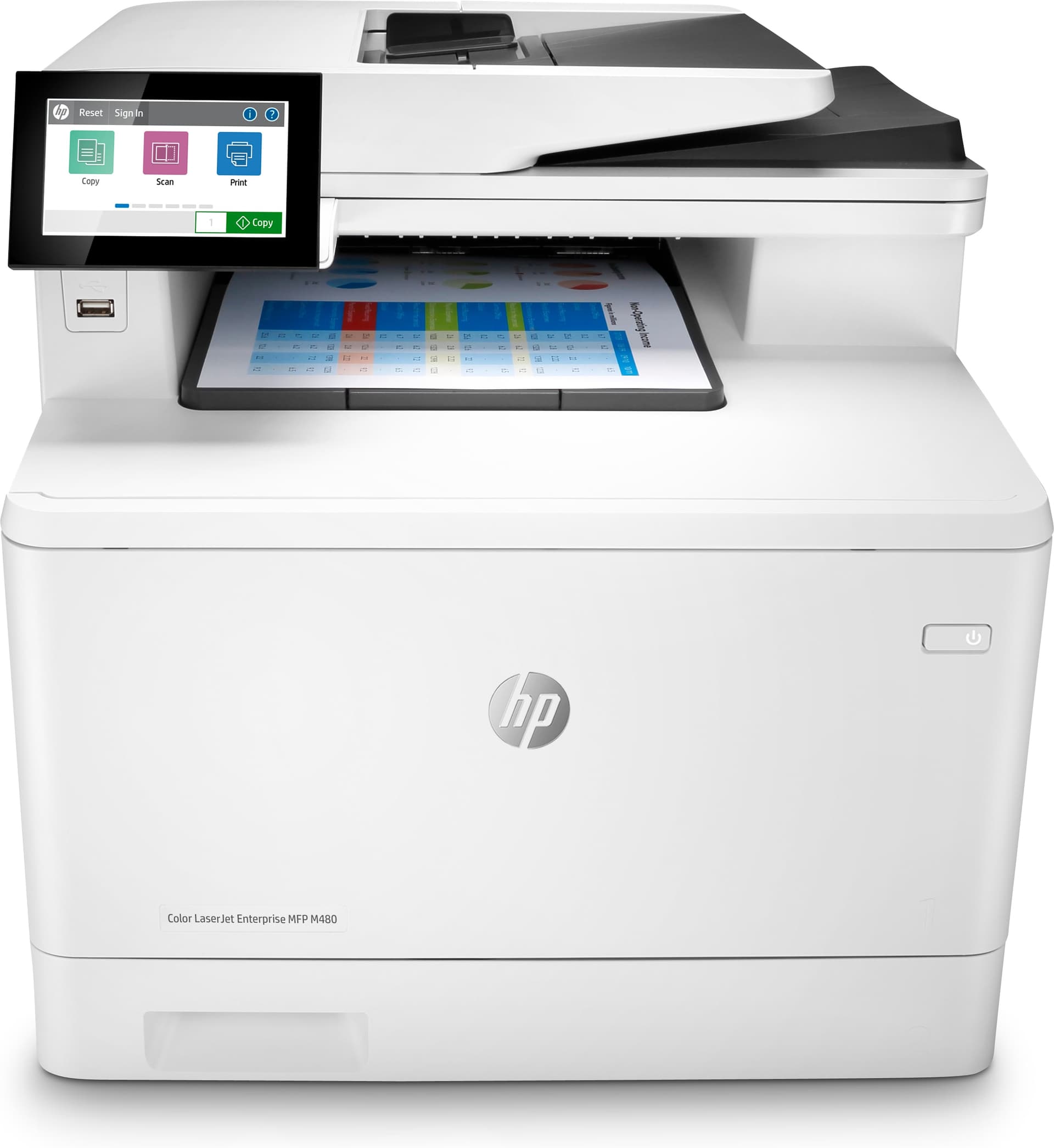 HP Color LaserJet Enterprise Multifunções M480f, miniatura 1