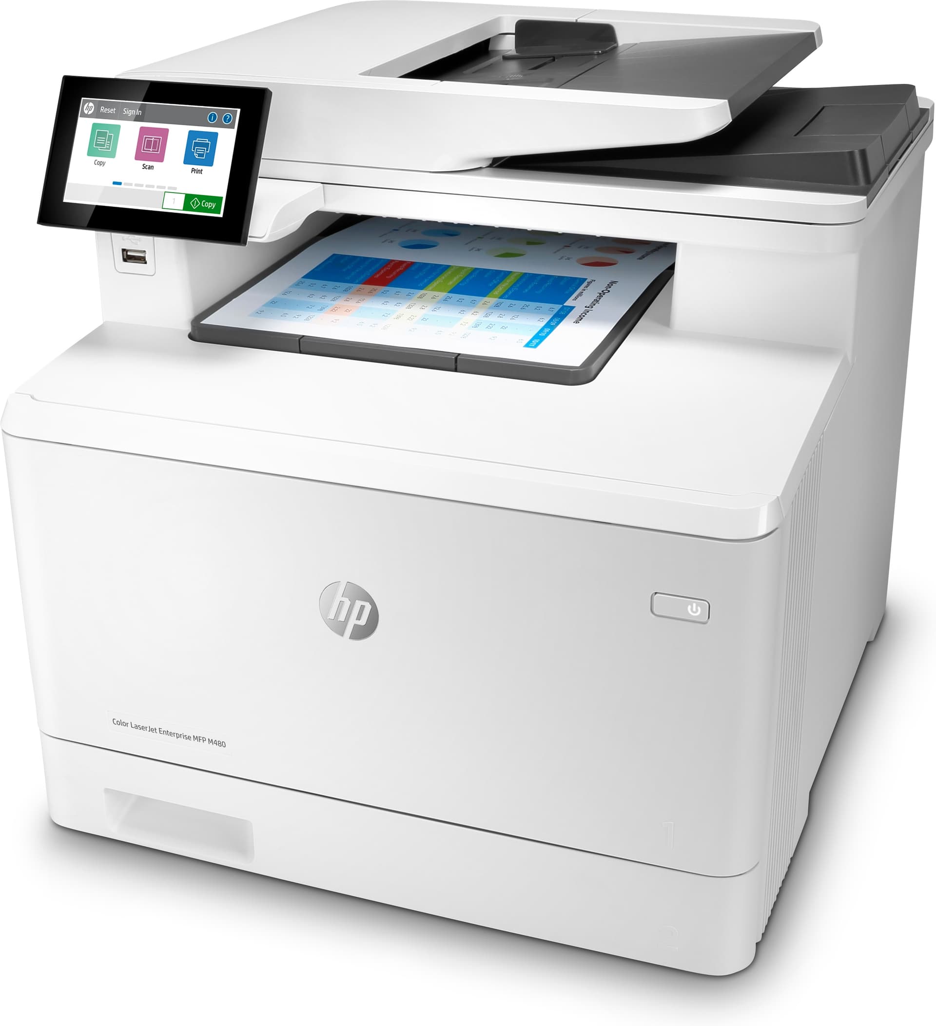 HP Color LaserJet Enterprise Multifunções M480f, miniatura 2