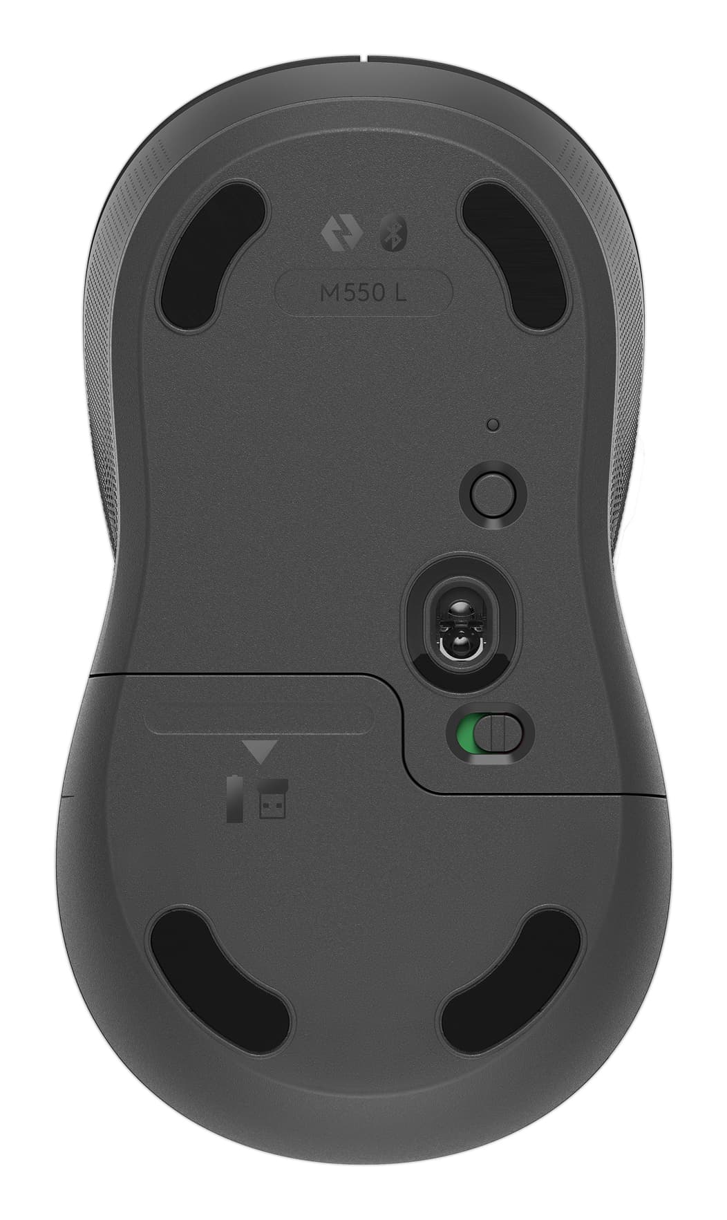 Logitech Signature M550 L - Rato - óptico - 3 botões - sem fios - Bluetooth - recetor USB Logitech Logi Bolt - grafite, miniatura 3