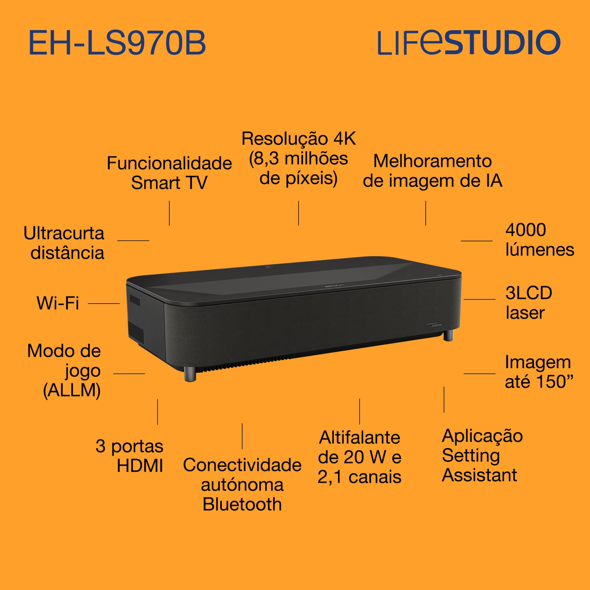 Epson Lifestudio Grand Plus EH-LS970B – Preto metalizado, miniatura 12