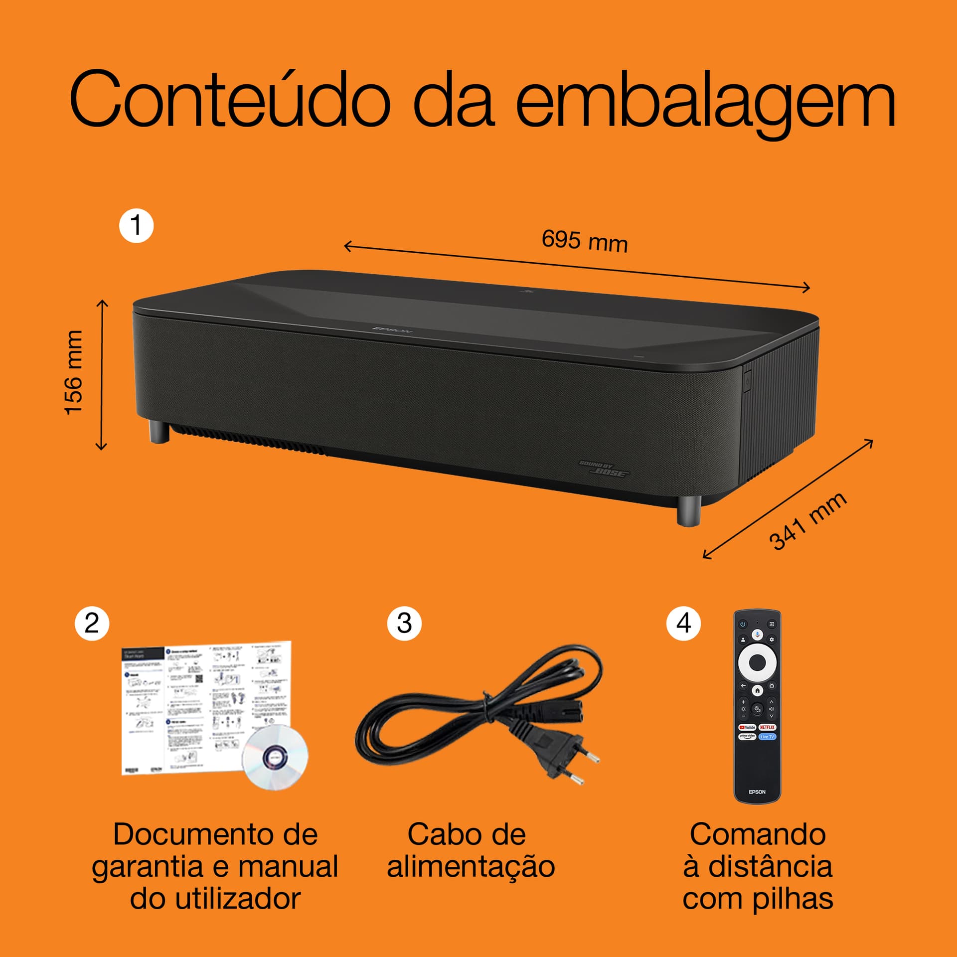 Epson Lifestudio Grand Plus EH-LS970B – Preto metalizado, miniatura 13