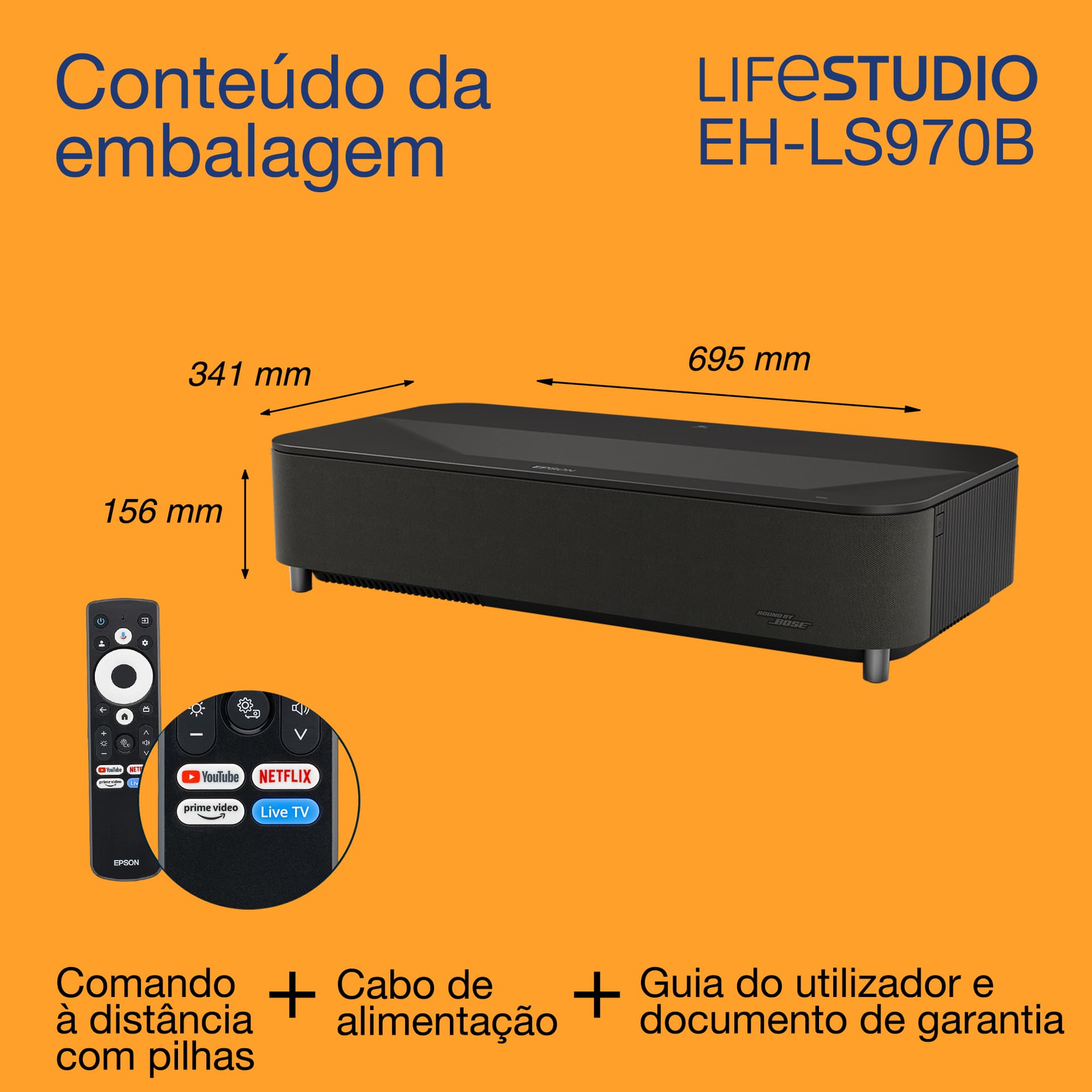 Epson Lifestudio Grand Plus EH-LS970B – Preto metalizado, miniatura 14