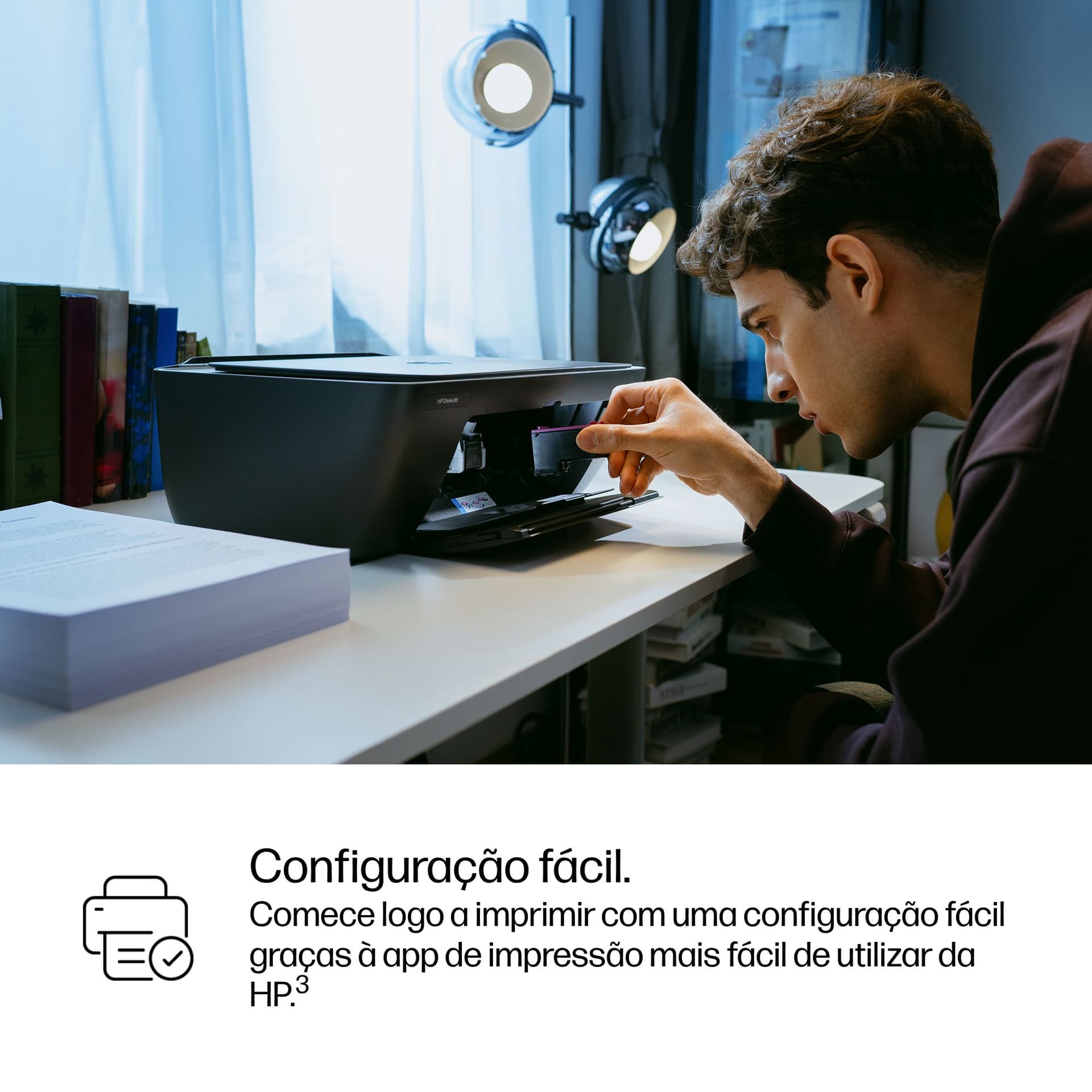 HP DeskJet 2921 Sem fios All-in-One Cor Impressora, Instant Ink — miniatura 14