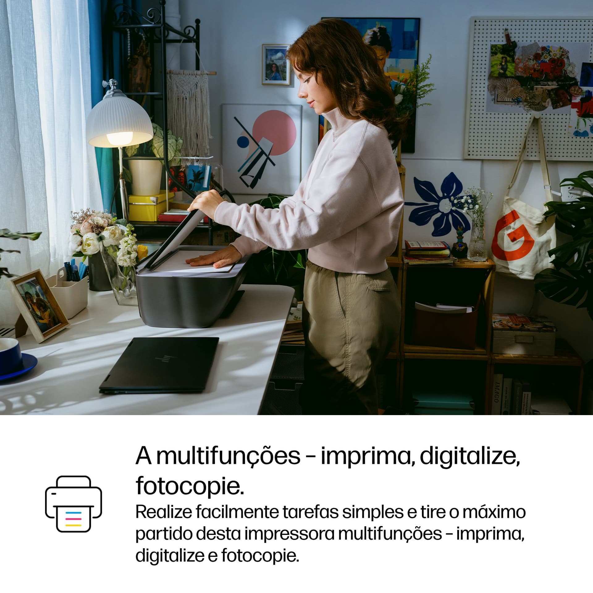 HP DeskJet 2921 Sem fios All-in-One Cor Impressora, Instant Ink — miniatura 10