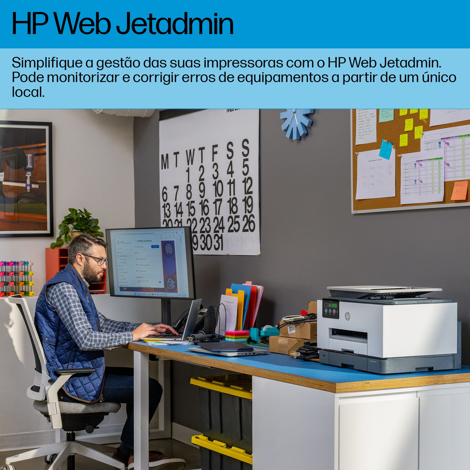 HP OfficeJet Pro 9130b Sem fios All-in-One Cor Impressora, Impressão frente e verso; Copiadora, scanner — miniatura 8