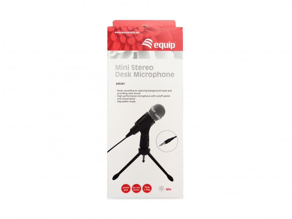 EQUIP LIFE MICROFONE MINI DESK BLACK 3.5" #ULTIMAS UNIDADES# — miniatura 5