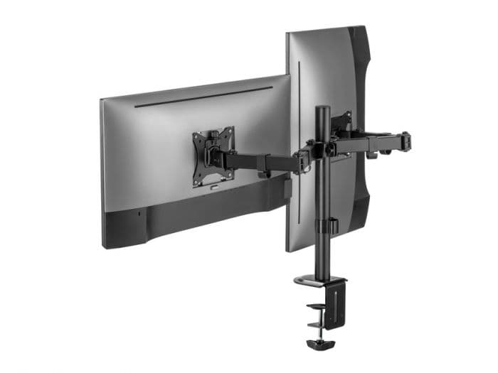 EQUIP ERGO SUPORTE SECRETARIA 2 MONITORES 17" 32" ARTICULADO 650157, miniatura 4
