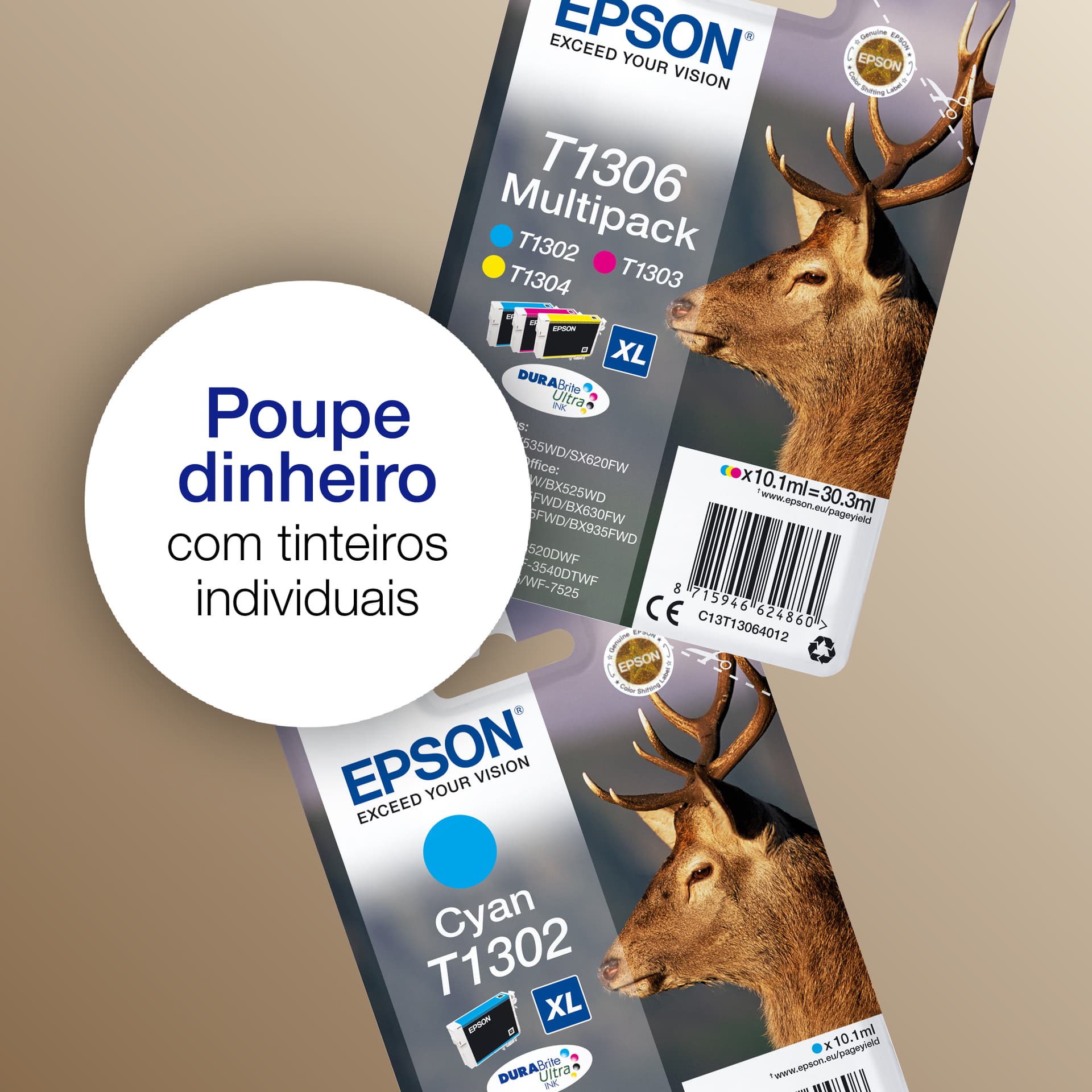 Epson Stag T1301 Conjunto individual preto DURABrite Ultra Veado, miniatura 5