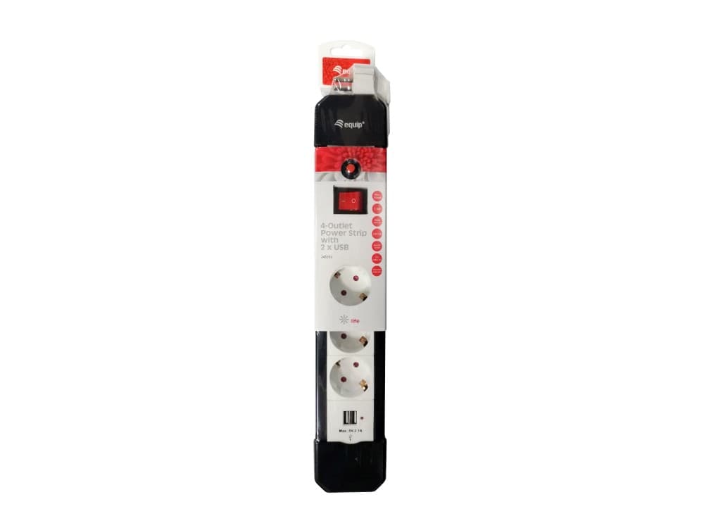 EQUIP LIFE EXTENSAO ELETRICA 4xSCHUKO C/INTERRUPTOR 2xUSB 1.5MT #PROMO# — miniatura 5