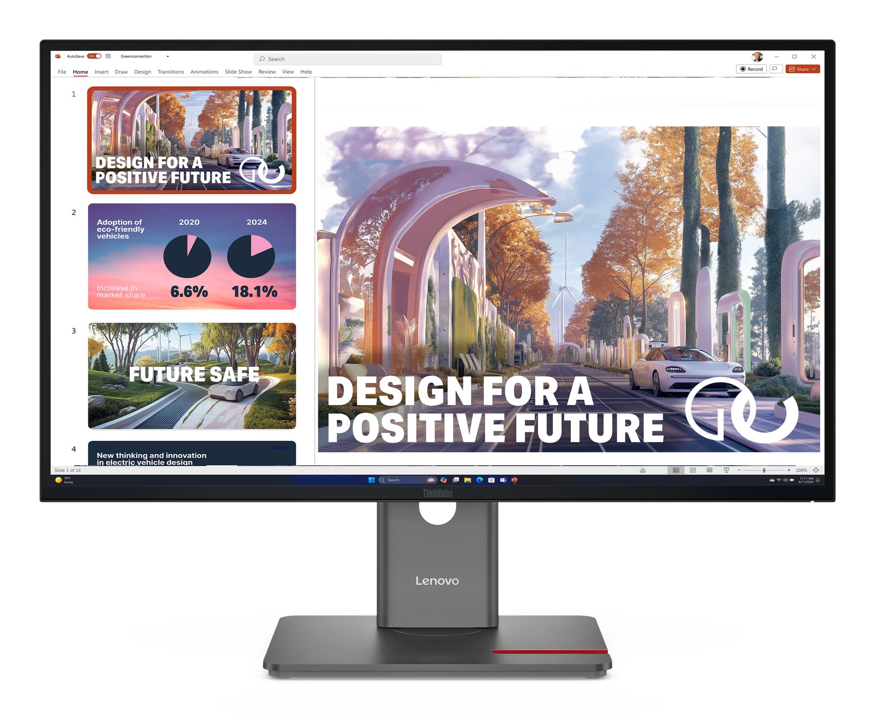 Lenovo ThinkVision P27QD-40 Monitor, miniatura 1
