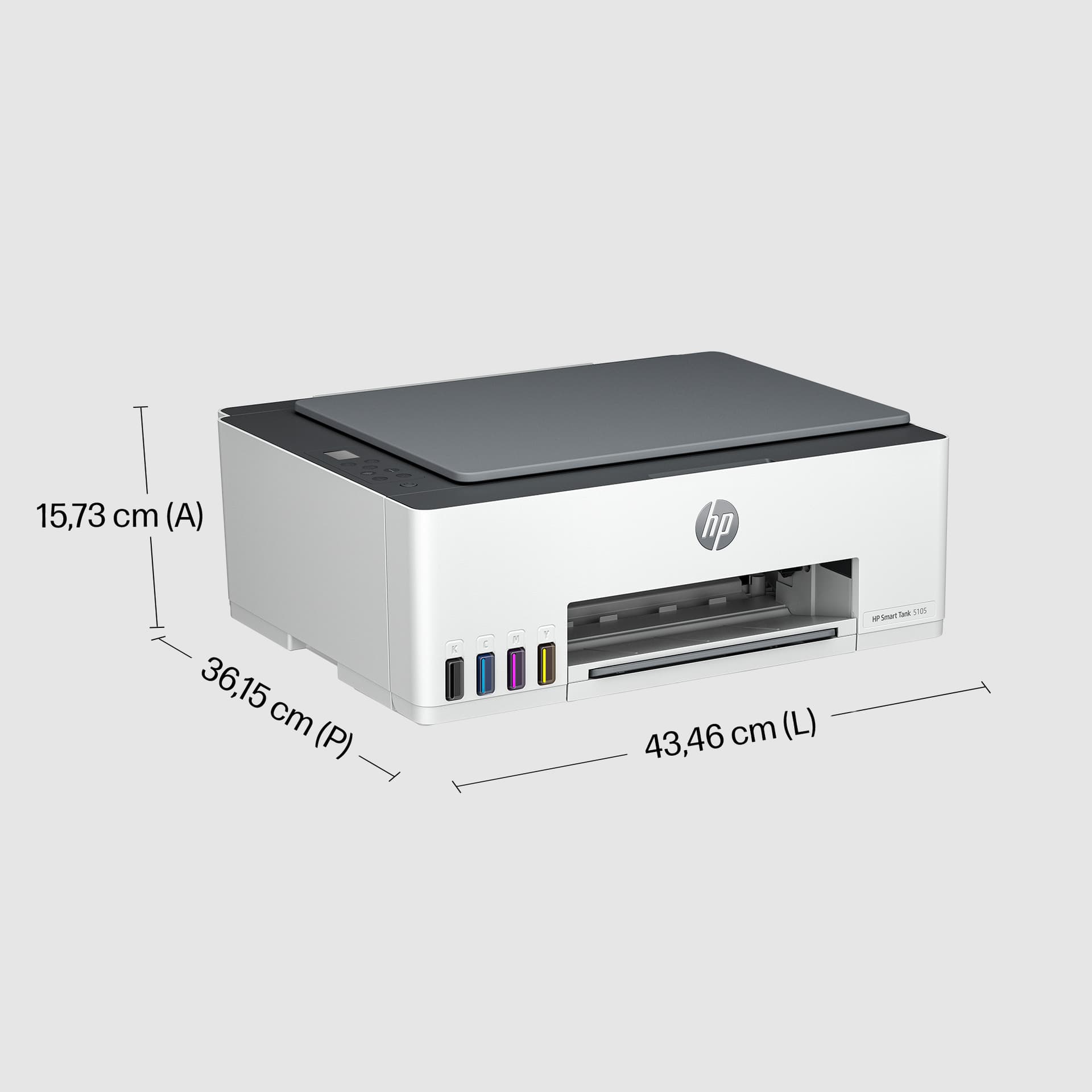 HP Smart Tank 5105 Sem fios All-in-One Cor Impressora, Copiadora, Scanner — miniatura 5