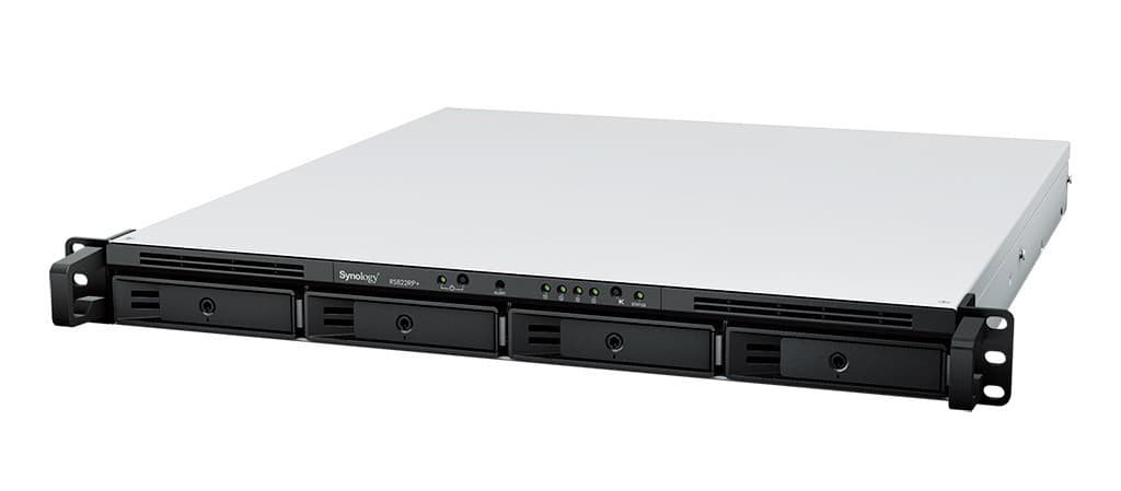 Synology RackStation RS822RP+ - Servidor NAS - 4 baias - montável em bastidor - SATA 6Gb/s - RAID (expansão de disco rígido) 0, 1, 5, 6, 10, JBOD - RAM 2 GB - Gigabit Ethernet - iSCSI assistência - 1U, miniatura 6