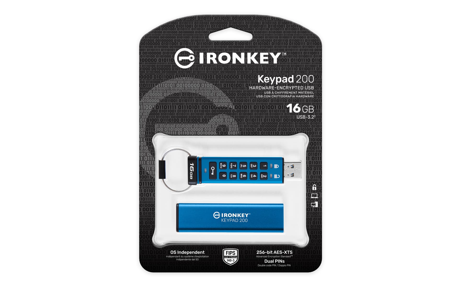 Kingston Technology IronKey Keypad 200 — miniatura 3