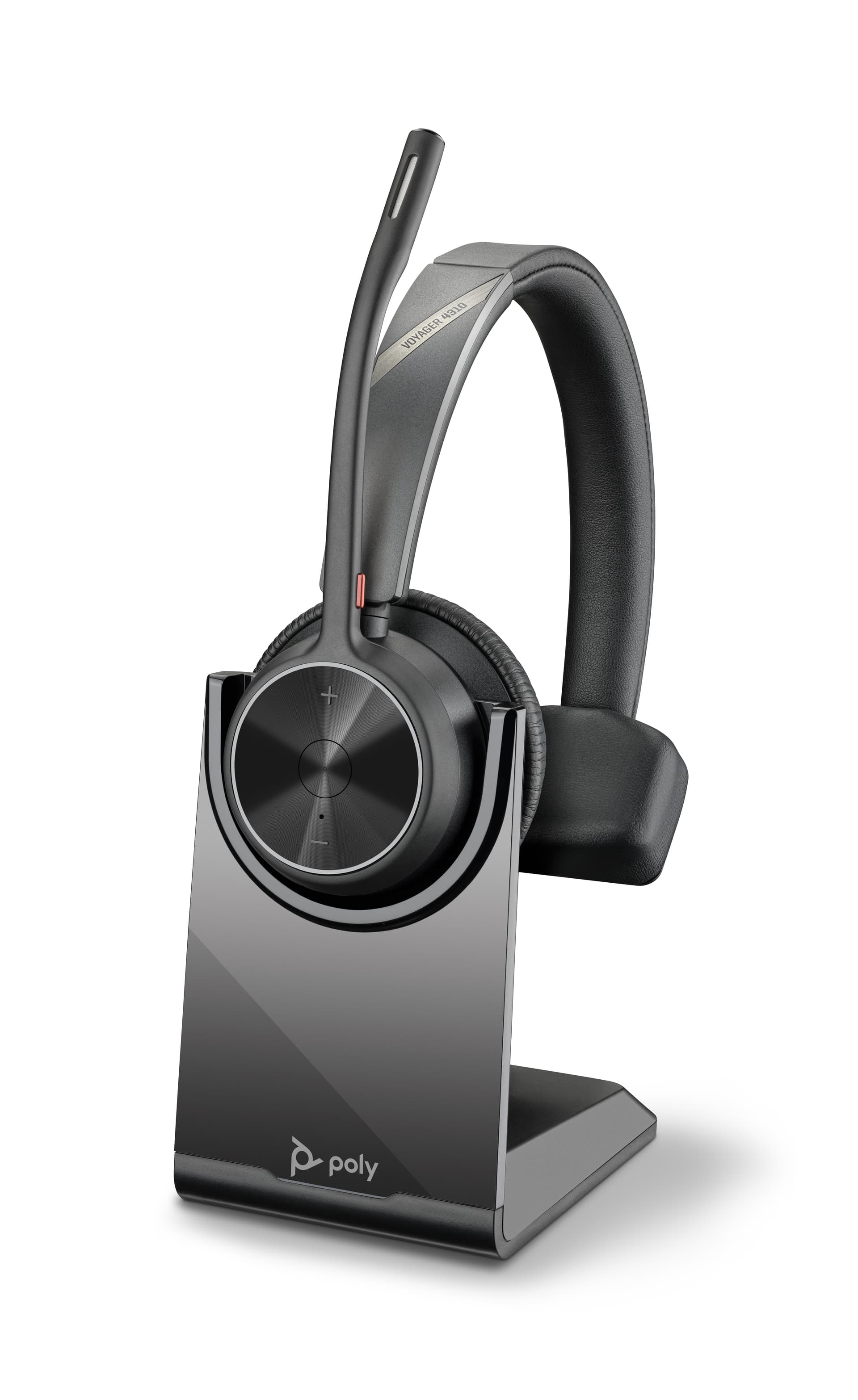 HP Poly Headset monoaural Poly Voyager 4310 UC + Adaptador USB-A BT700 + Base de carregamento — miniatura 1