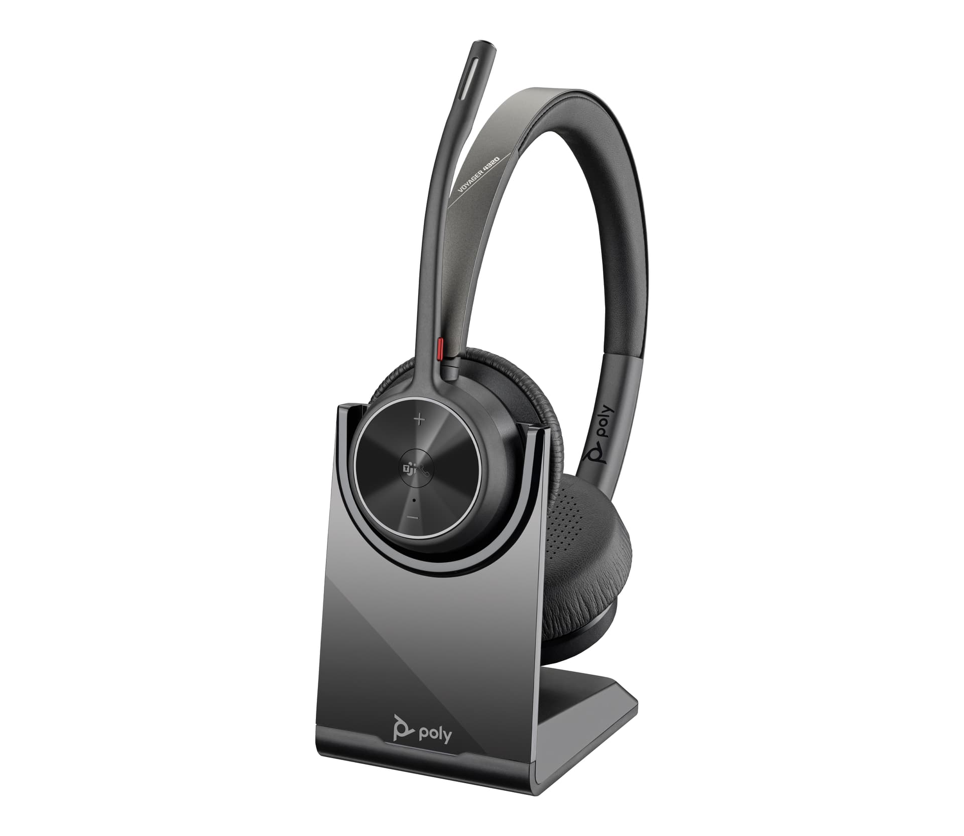 HP Poly Headset Poly Voyager 4320-M certificado para Microsoft Teams + Dongle BT700 + Base de carregamento — miniatura 3
