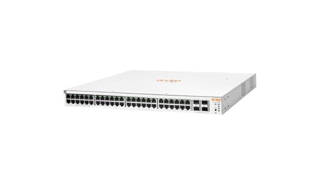 HPE Networking Instant On 1930 48G Class4 PoE 4SFP/SFP+ 370W Switch - Interruptor - L3 - Administrado - 48 x 10/100/1000 (PoE) + 4 x 1 Gigabit / 10 Gigabit SFP+ - montável em trilho - PoE (370 W) — miniatura 2