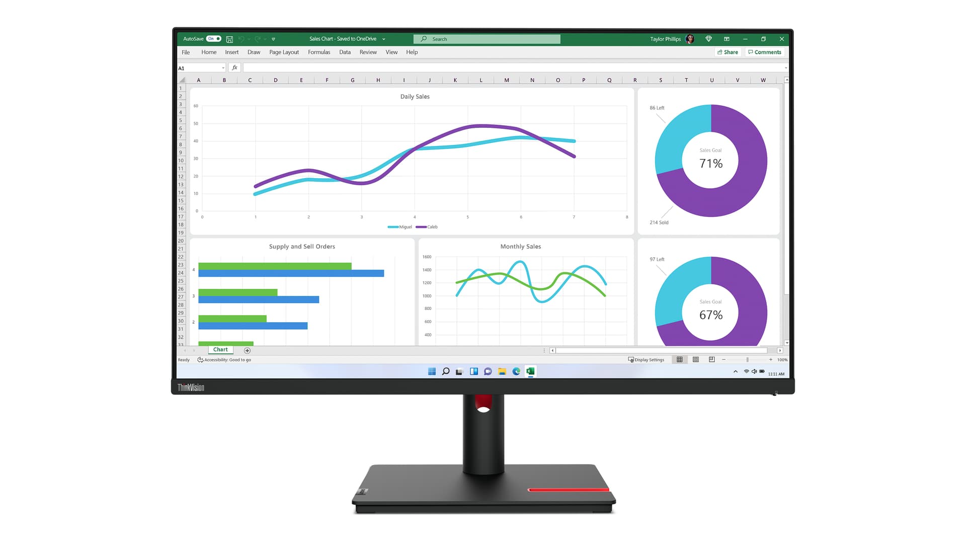 Lenovo ThinkVision T32h-30 — miniatura 5