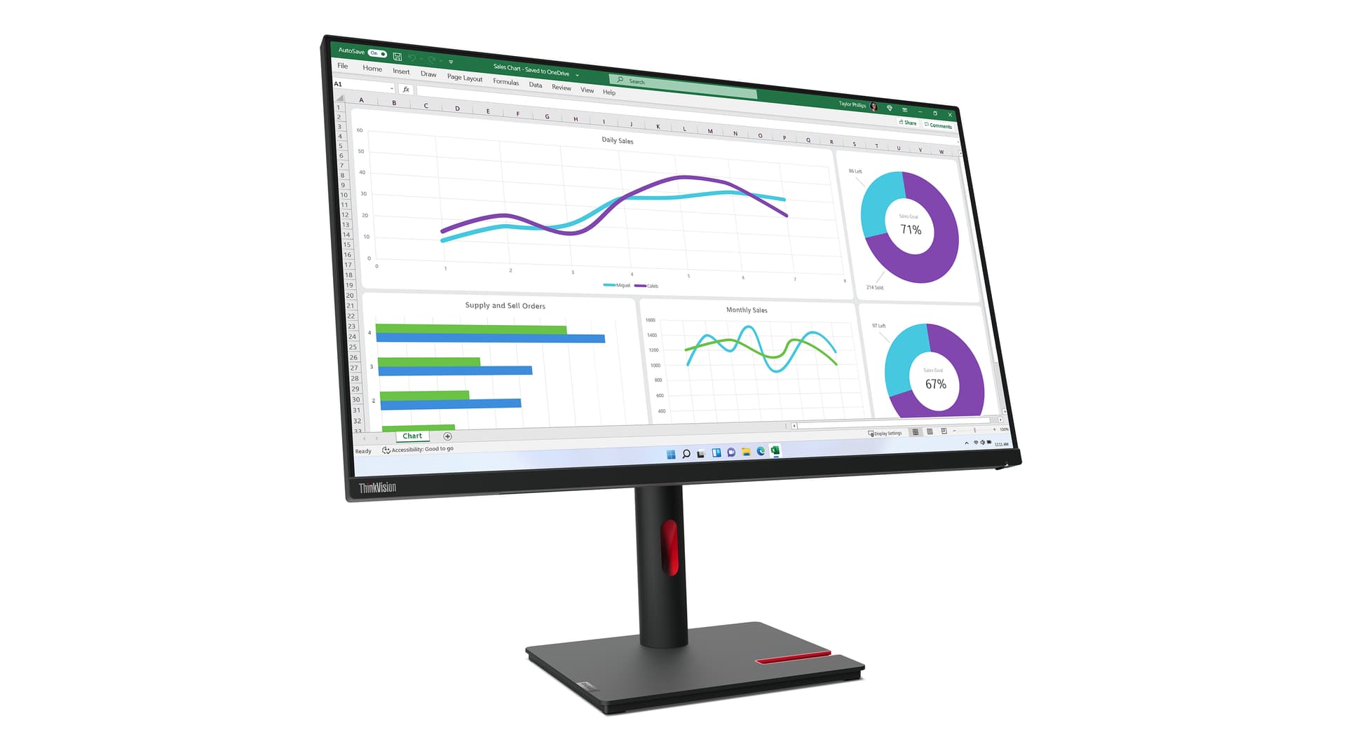 Lenovo ThinkVision T32h-30 — miniatura 6