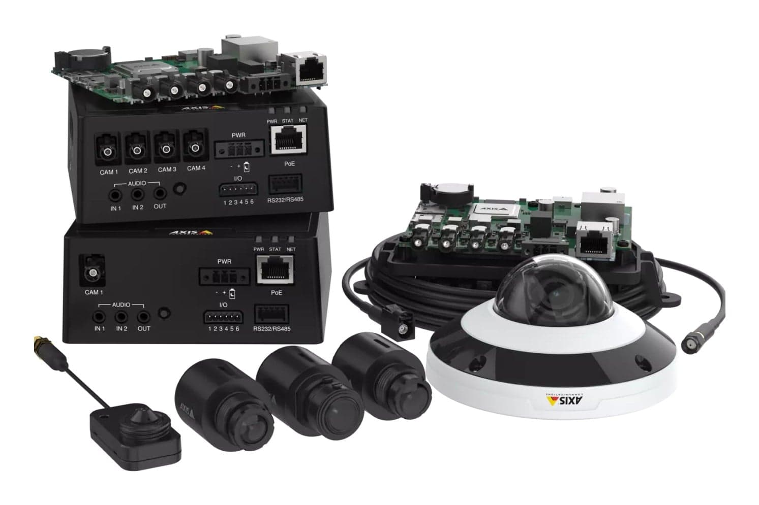 AXIS F series F2105-RE Standard Sensor - Câmara de vigilância - exterior - resistente às intempéries - a cores - 1920 x 1080 - 1080p, 720p - montagem M12 - íris fixa - focal fixo (pacote de 8), miniatura 4
