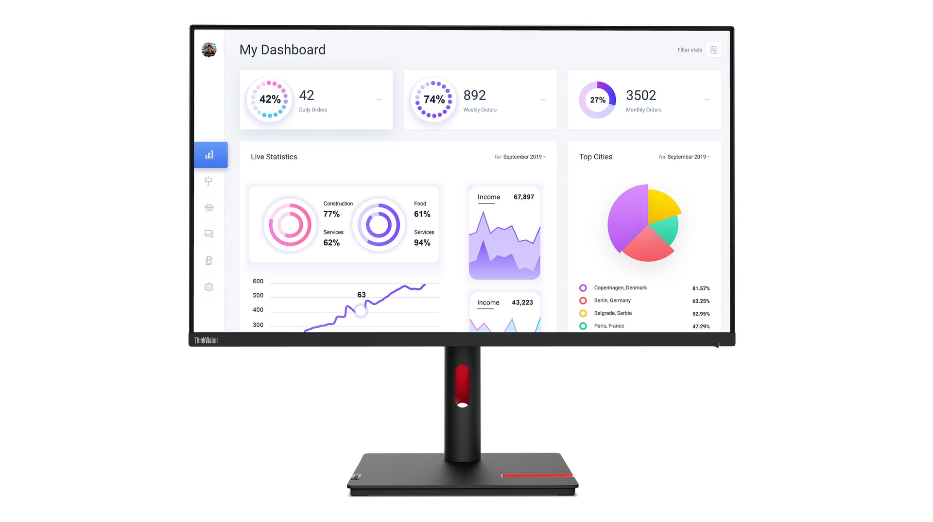Lenovo ThinkVision T32p-30 — miniatura 1
